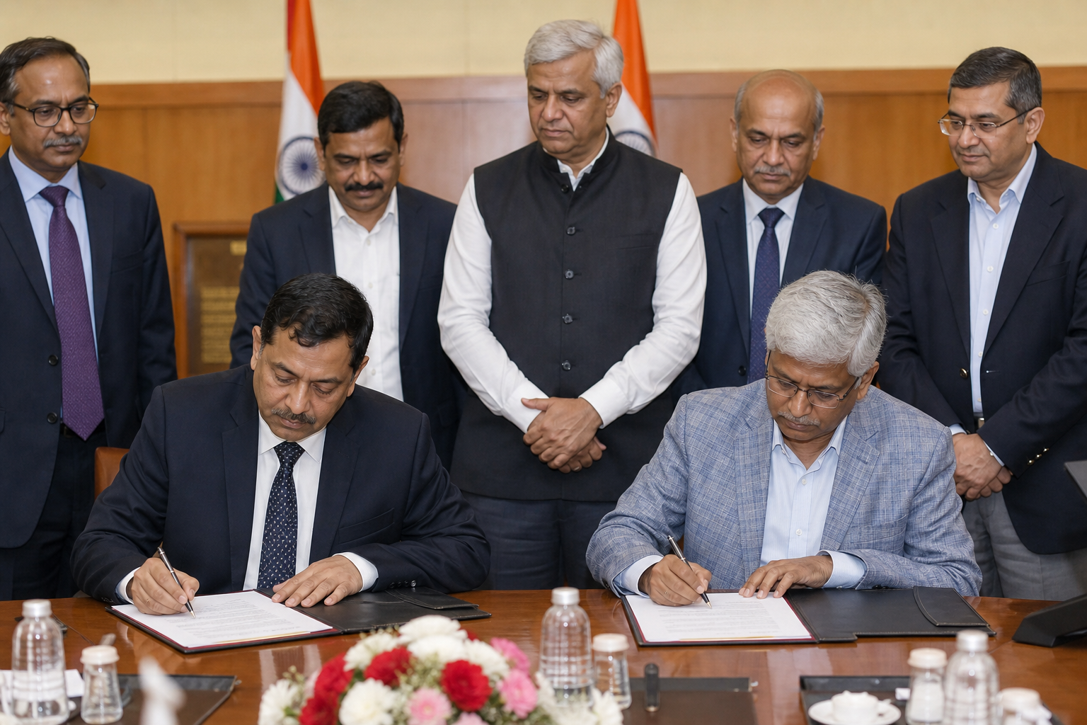 Institutional partnership signing ceremony in India